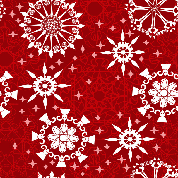 Seamless abstract red pattern. - Vektor, Bild