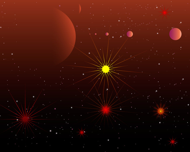 rode ruimte - Vector, afbeelding