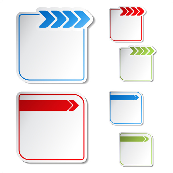 Vector labels with arrow - Vecteur, image