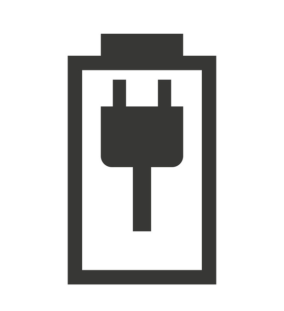carregamento Estado da bateria design de ícone isolado
 - Vetor, Imagem