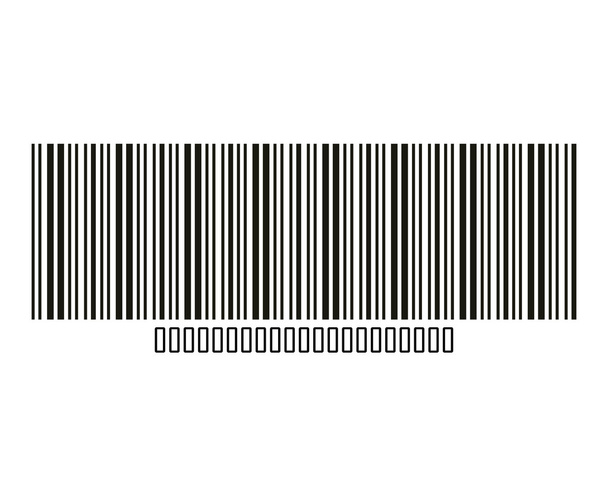 Bar code with serial number icon. - Vector, Image