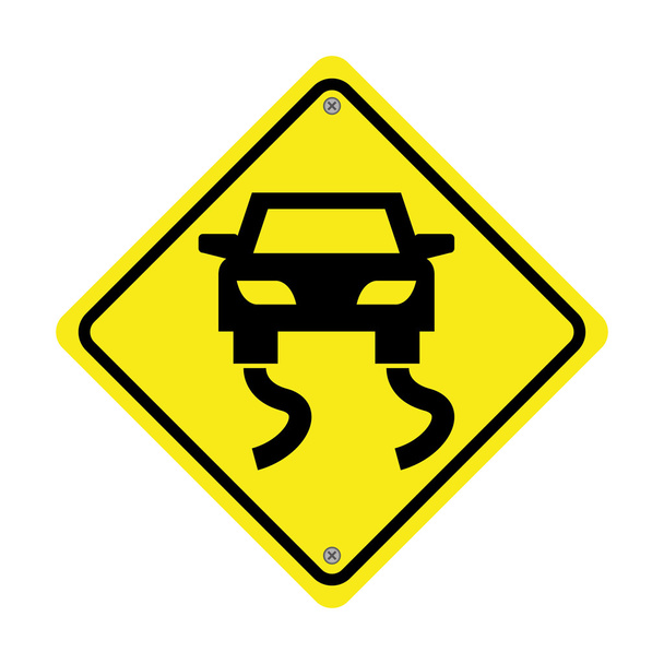 señal de tráfico diseño icono aislado
 - Vector, Imagen