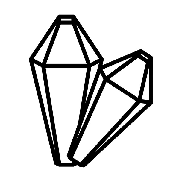 geologické kameny izolované ikonu design - Vektor, obrázek