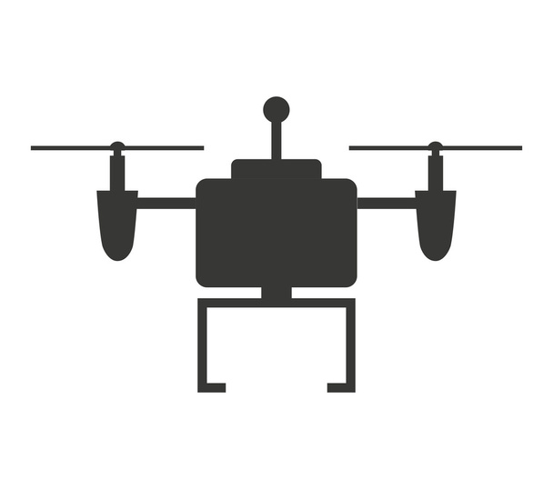 drone technológia elszigetelt ikon tervezés - Vektor, kép
