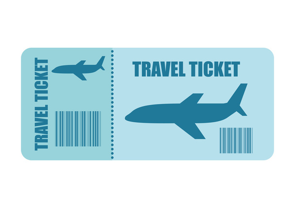 ticket fly isolated icon design - Vektor, obrázek