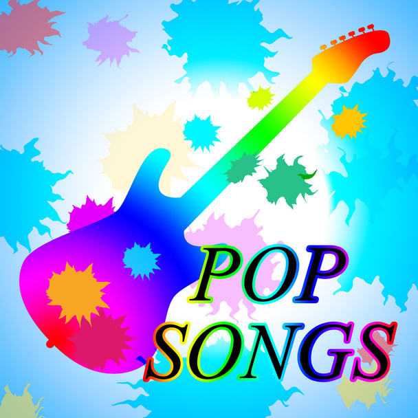 Pop Songs Indicates Sound Track And Acoustic - Photo, Image