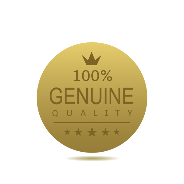 Genuine quality label - Vector, Image