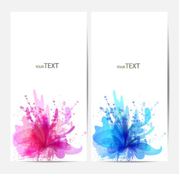 Watercolor colorful blots - Διάνυσμα, εικόνα