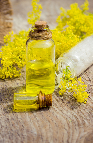Small bottle of natural cosmetic (essential) aroma oil - Photo, Image