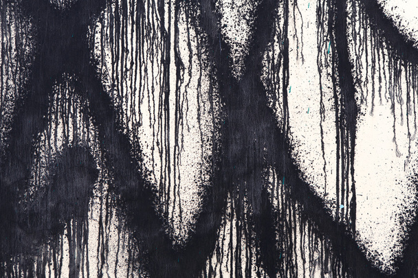Pared de hormigón blanco con gotas de pintura negra, fondo abstracto
 - Foto, imagen