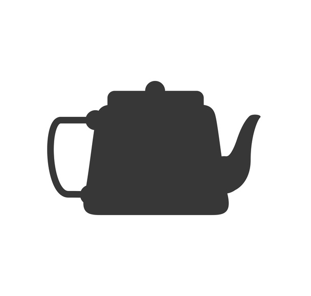 Vízforraló vagy Pot ikonra. Tea ital design. Vektorgrafikus - Vektor, kép