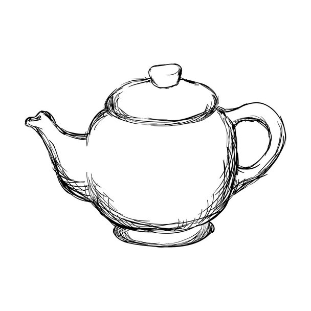 Coffee kettle icon. Drink design. Vector graphic - Vektor, kép