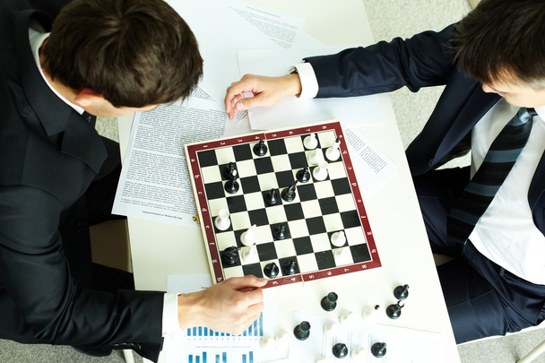 Negócios de xadrez
 - Foto, Imagem