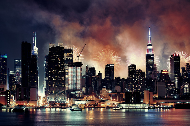 ニューヨーク市の花火  - 写真・画像