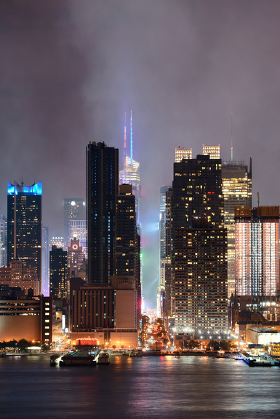 Manhattan Midtown Skyline di notte
 - Foto, immagini