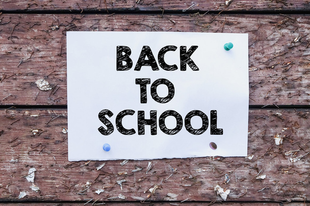 Back to school inscription - Foto, imagen