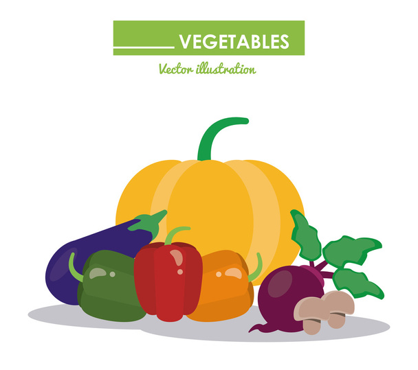 Ensemble d'icônes légumes. Design alimentaire sain. Graphique vectoriel
 - Vecteur, image