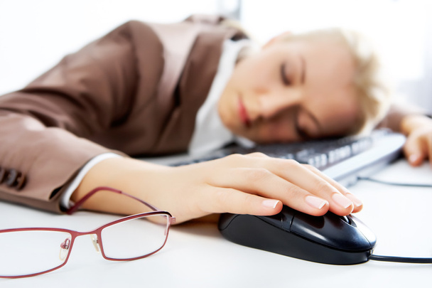 Sleeping on workplace - Photo, Image