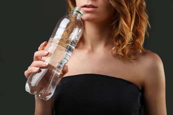 Woman on diet with water - Foto, Bild