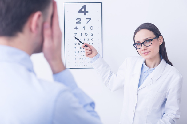 Check your vision at doctor's - Photo, image