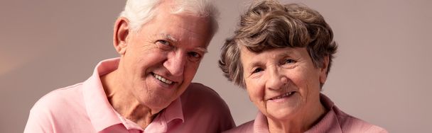 Elderly smiling marriage - Fotoğraf, Görsel