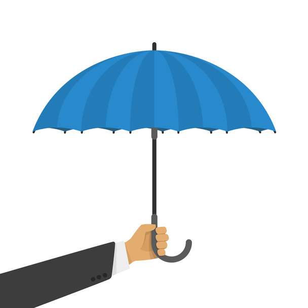 Ilustracja wektorowa parasola w ręku - Wektor, obraz