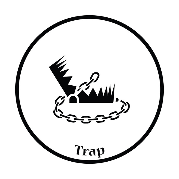 Bear hunting trap  icon - Vector, Image