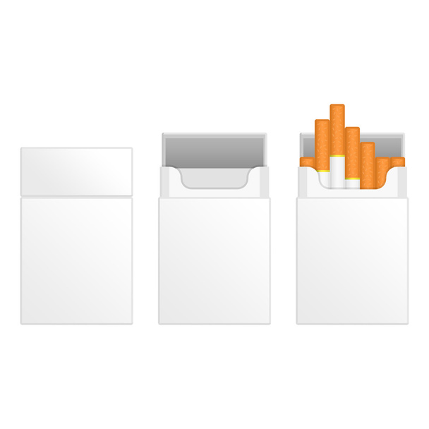 White packs of cigarettes - ベクター画像