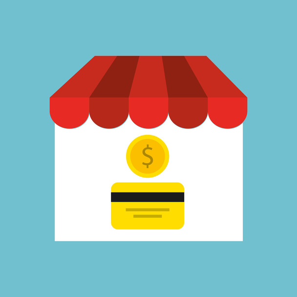shopping store icon - Vector, Image
