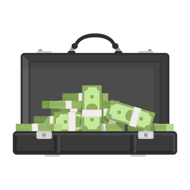 Maleta con dinero
 - Vector, Imagen