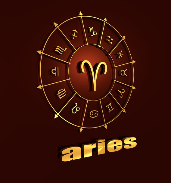 Astrology symbol aries - 写真・画像