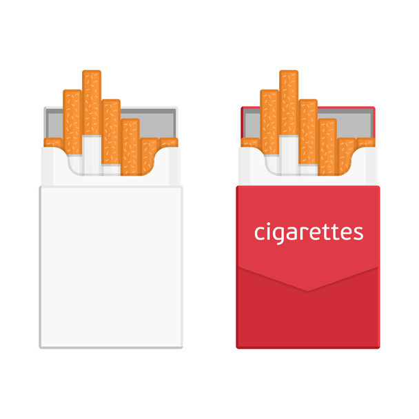 Schachtel Zigaretten - Vektor, Bild