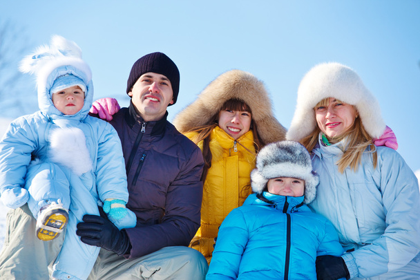 Winter family - Photo, image