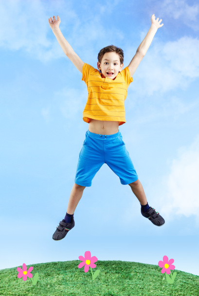 Jumping boy - Foto, imagen