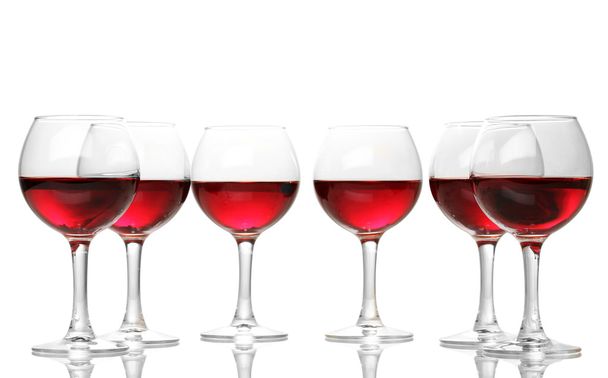 Wineglasses isolated on white - Fotó, kép
