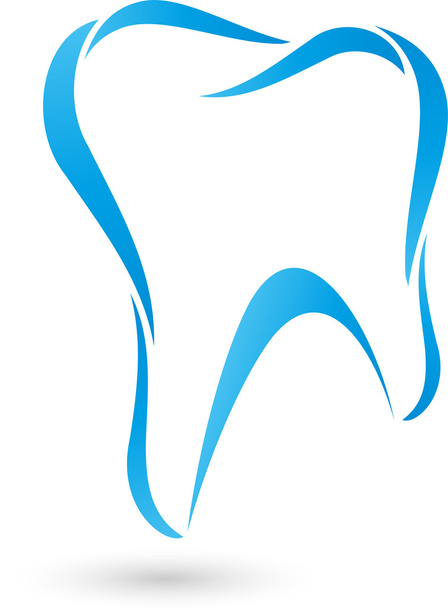 Zahn, ząb, Logo, Zahnarzt - Wektor, obraz