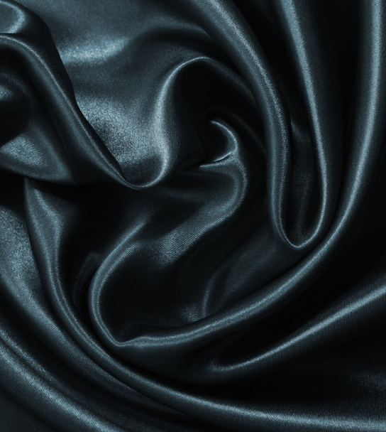 Smooth elegant dark grey silk or satin as background - Φωτογραφία, εικόνα