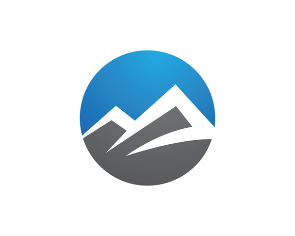 Logovorlage für Berge - Vektor, Bild