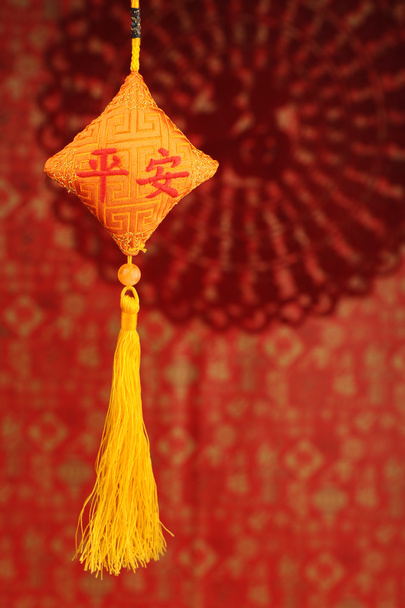 Lucky knot for Chinese new year greeting - Valokuva, kuva