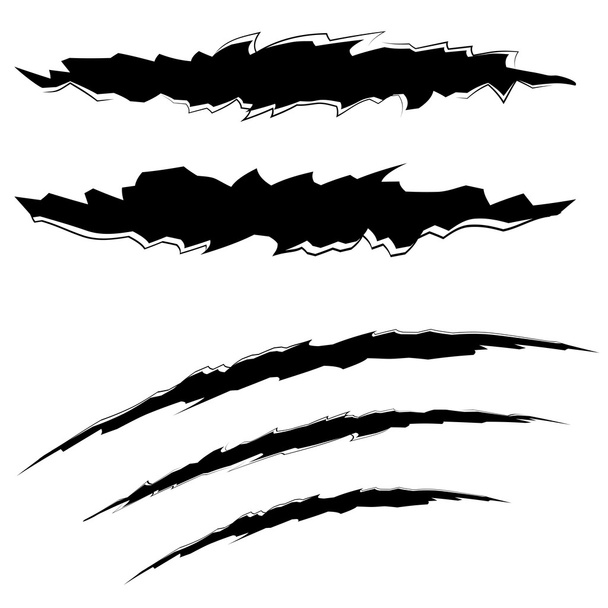 Grunge Cat Scratches - Vector, Image