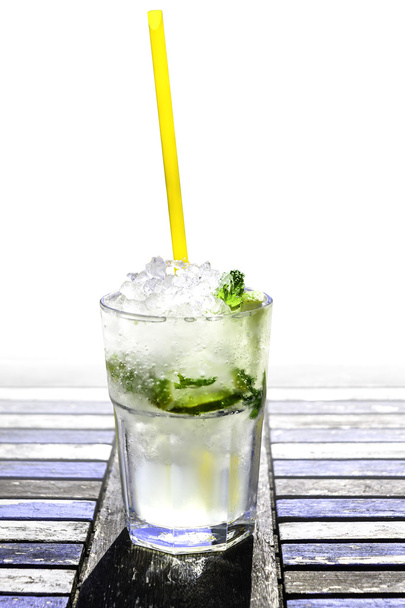Mojito with fading wooden background - Fotografie, Obrázek