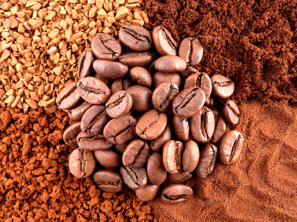 Verschillende soorten koffie - Foto, afbeelding
