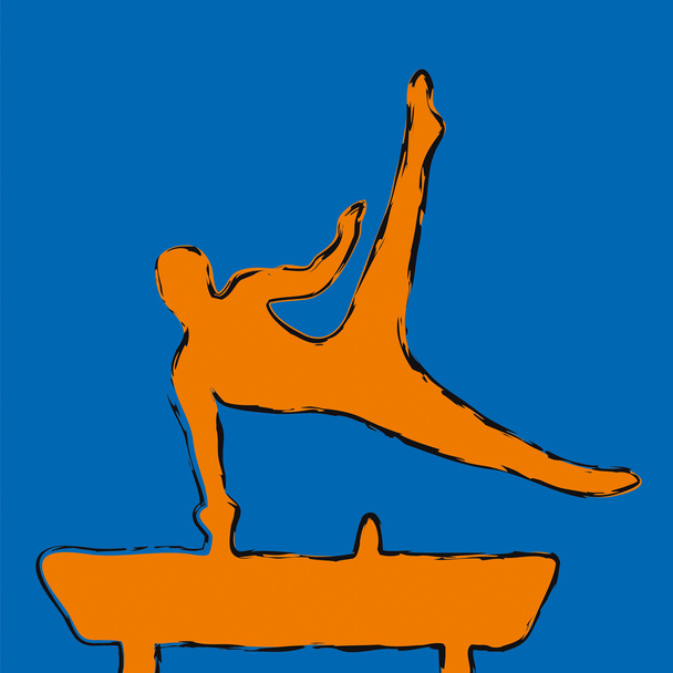 Gymnastka - Vektor, obrázek