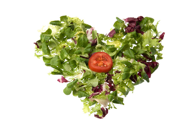 Salad heart - Photo, Image