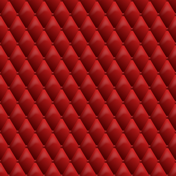 Seamless red leather texture. Vector leather background. Luxury textile design, interior and furniture decoration concept. - Vektori, kuva