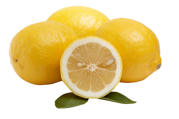 Lemons on a white background. - Photo, image