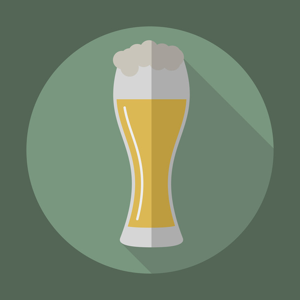 Vidro de vetor de cerveja ícone
 - Vetor, Imagem