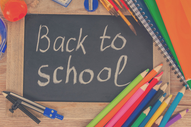 black board with back to school - Фото, зображення