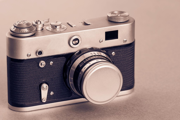 one old camera closeup of tone sepia - Photo, Image