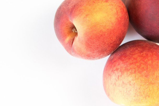 Ripe juicy peach isolated on white - Photo, Image